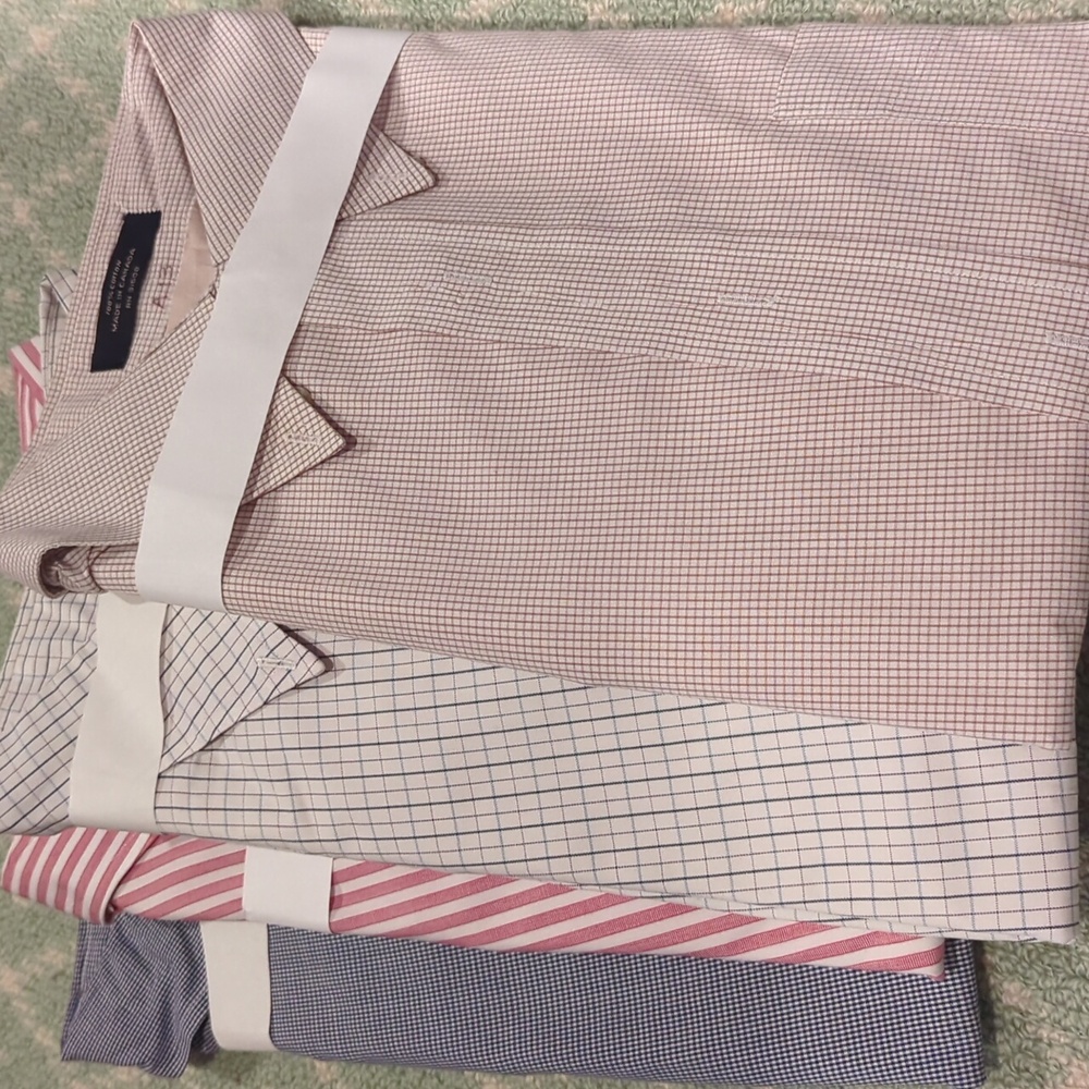 Classic Jos. A. Bank Men's Check & Striped Shirts.